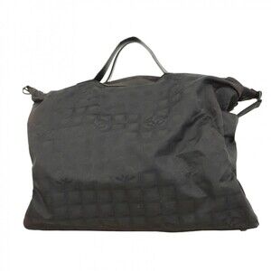 Chanel New Travel Boston Bag, Nylon, Black, Women's
